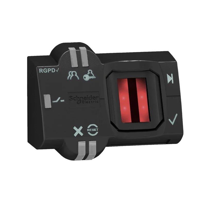 Biometric Switch Bistable RGPD, Harmony XB5S, Plastic, 22mm, Connection By M12 Connector, 24V AC DC