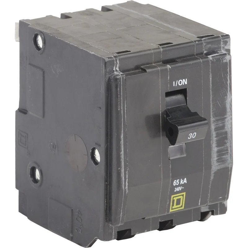 Mini Circuit Breaker, QO, 30A, 3 Pole, 240VAC, 65kA, Plug In