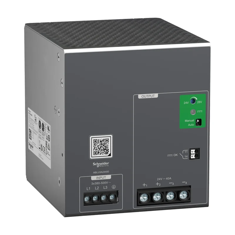 Regulated Power Supply, 380...500V AC, 24V, 40A, 3 Phases, Universal