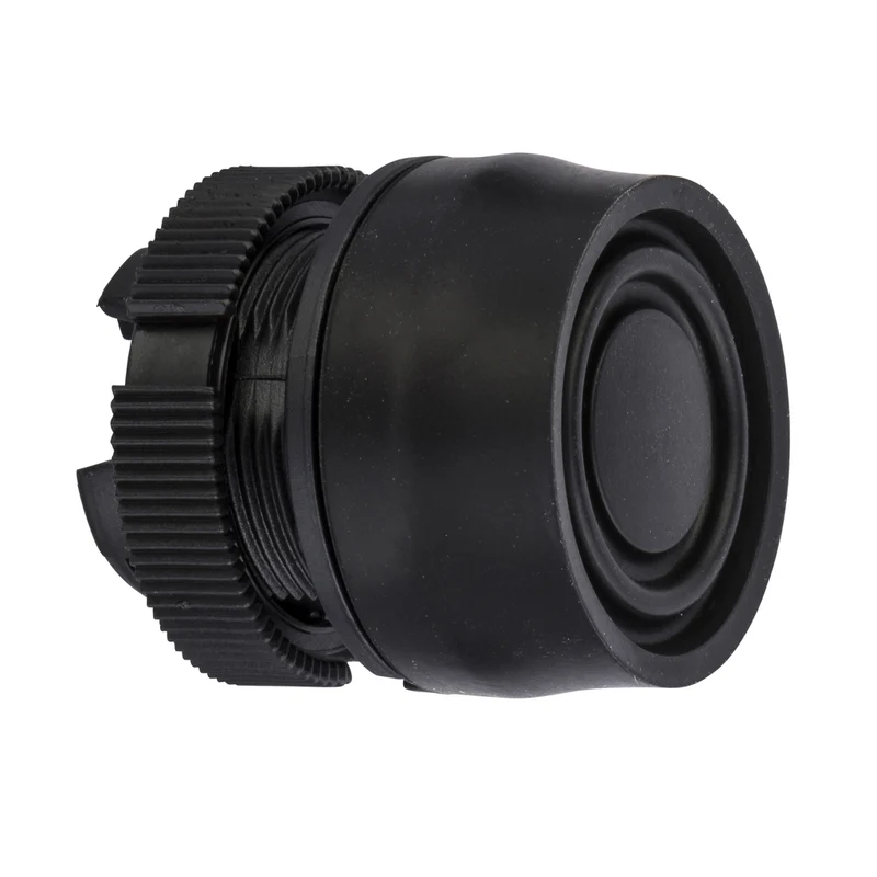 Head For Push Button, Harmony XAC, Black, Booted, 22mm, Unmarked