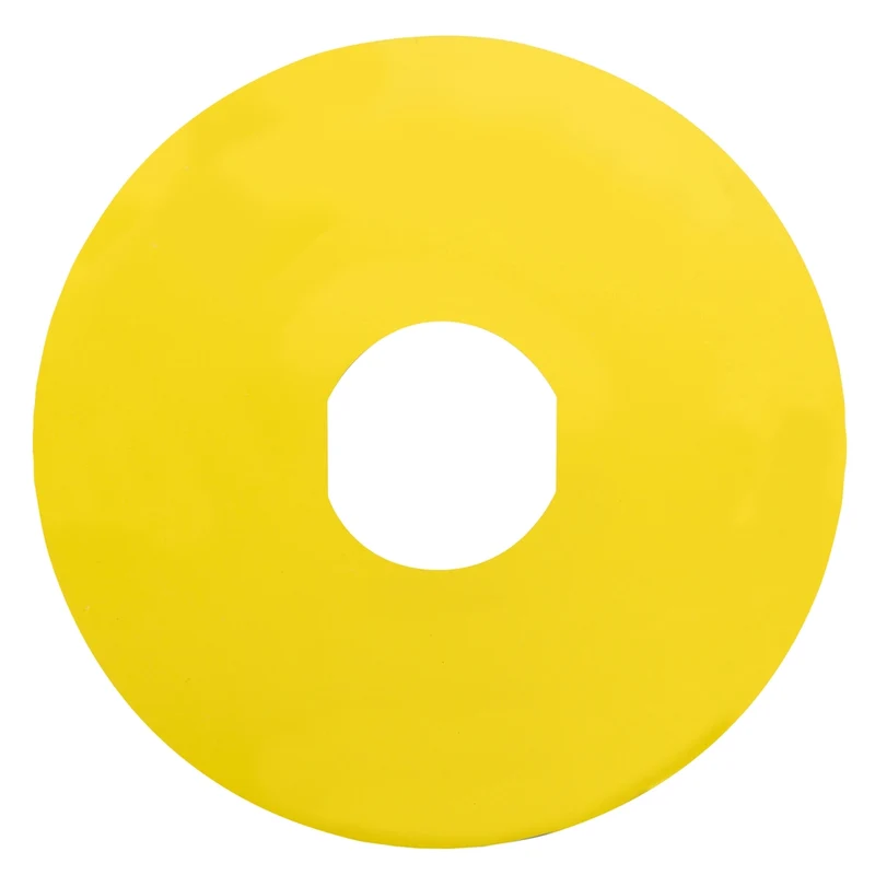 Blank Legend, Harmony XB4, Harmony XB5, Yellow, 90mm, For Emergency Stop, Unmarked