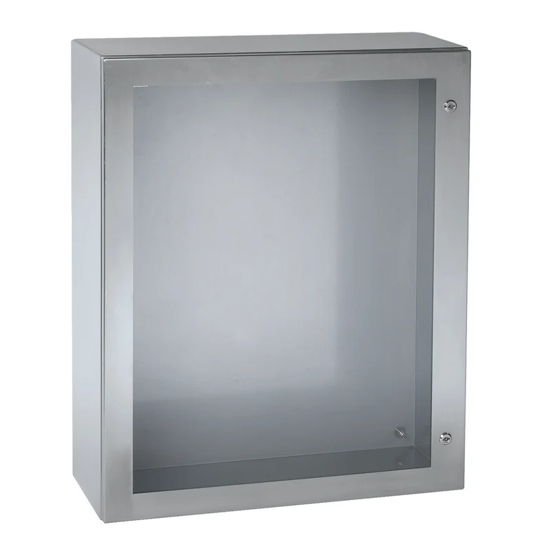 Wall Mounted Enclosure, Spacial S3X, Stainless Steel 304L, Glazed Door, 500x400x200mm, IP66