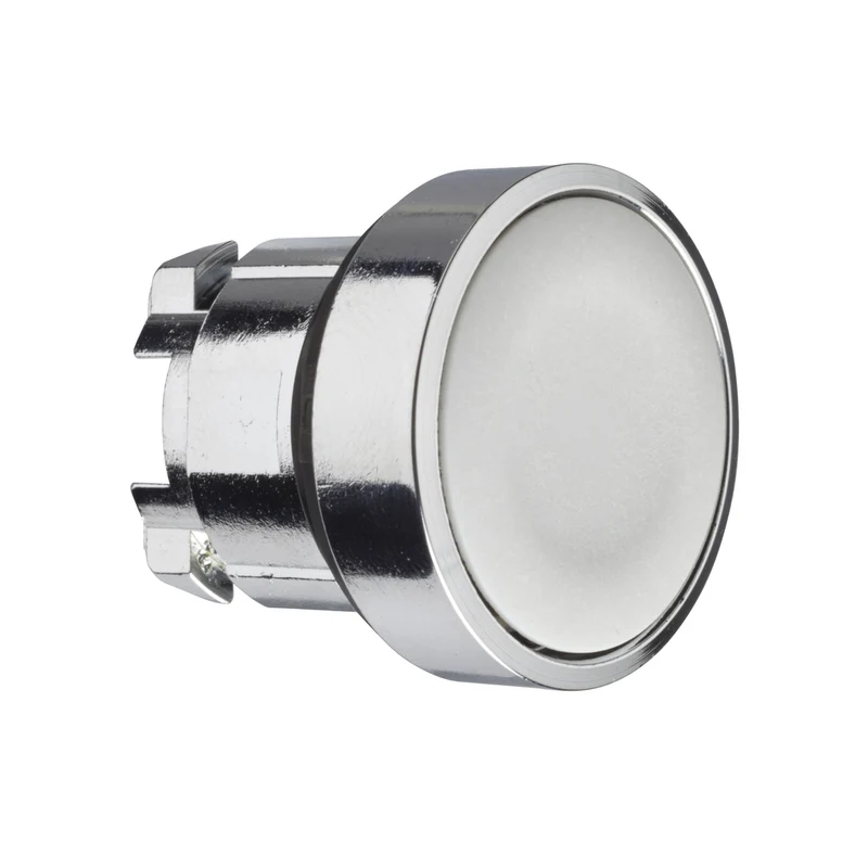 Head For Non Illuminated Push Button, Harmony XB4, Grey Flush Push Button 22mm Spring Return Unmarked