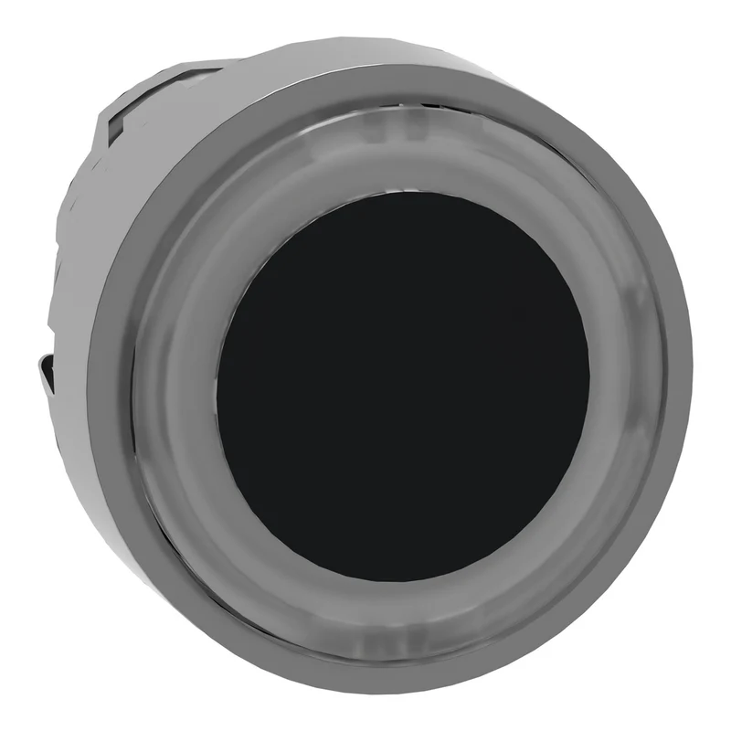 Head For Illuminated Push Button, Harmony XB4, Metal, White Flush, 22mm, Universal LED, Spring Return, Illuminated Ring