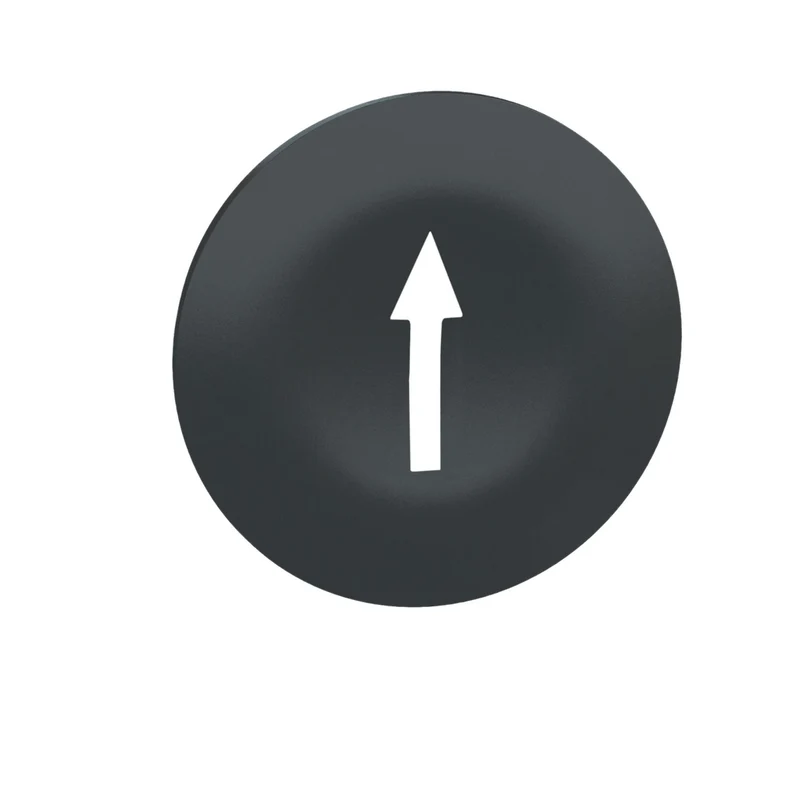 Cap For Multiple-Headed Push Button, Harmony XB4, Wireless, Plastic, Black, 22mm, White Marked Arrow