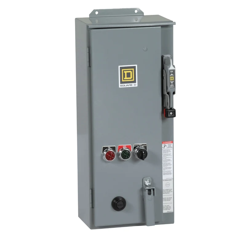 NEMA Combination Starter, Type S, 30A Fusible Disconnect, Size 1, 27A, Melting Alloy Overload, 120VAC Coil, NEMA 3R/12 [TAA]