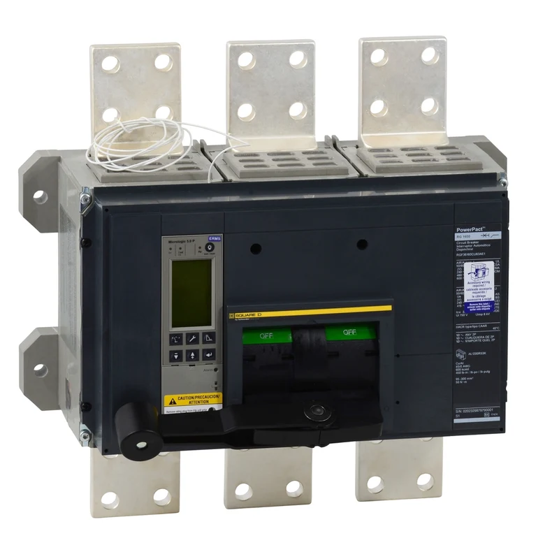 Circuit Breaker, PowerPacT R, 2000A, 3 Pole, 600VAC, 18kA, Busbar, Micrologic 6.0P, 80%, Modbus