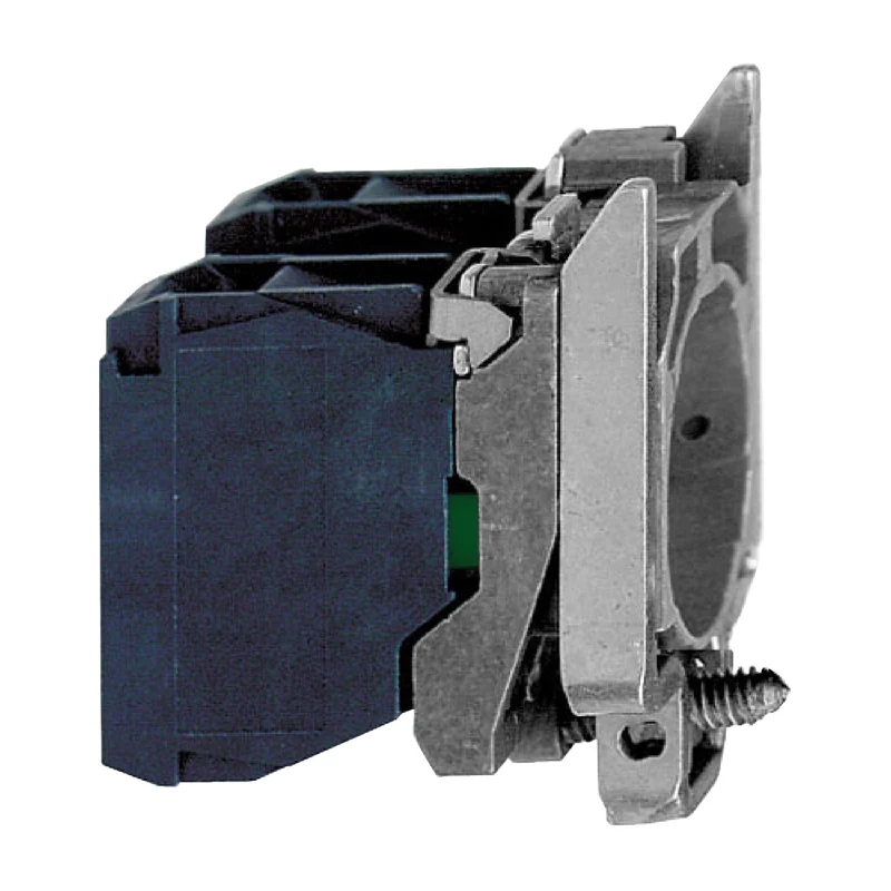 Complete Body Contact Assembly, Harmony XB4, For Push Buttons Selector Switches, Single Contact Block With Body Fixing Collar 1NO+1NC Faston Connector