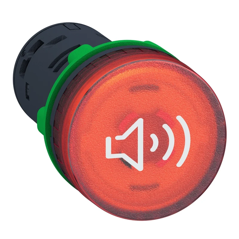 Annunciator, Harmony XB5, Illuminated Buzzer, Plastic, Red, 22mm, Continuous Or Intermittent Tone, 230…240V AC