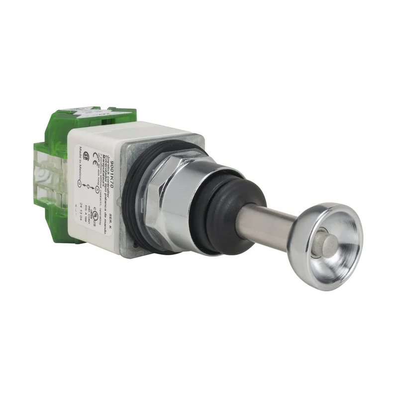 Joystick Controller, Harmony 9001K, Metal, 30mm, 2 Directions, Spring Return With Latch To Center, 2NO