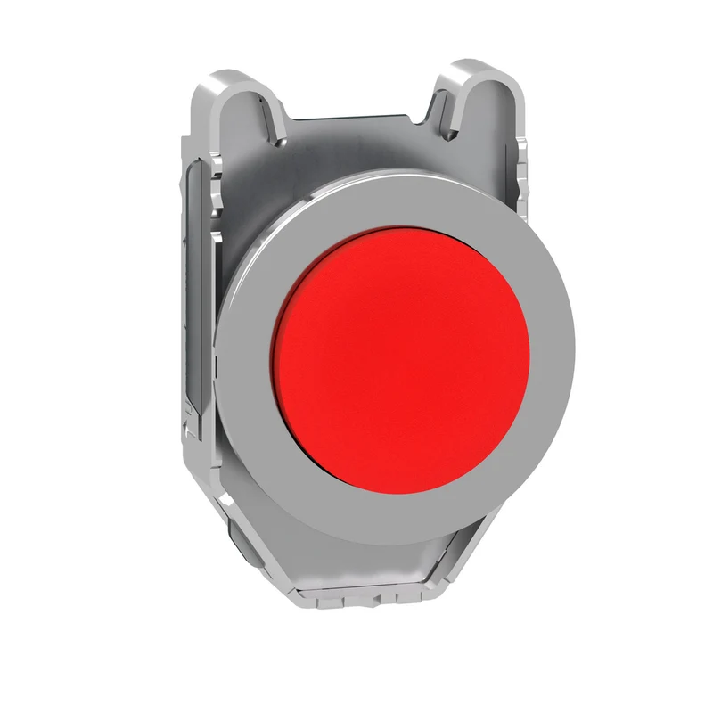 Head For Non Illuminated Push Button, Harmony XB4, Flush Mounted Red Projecting Pushbutton Push
