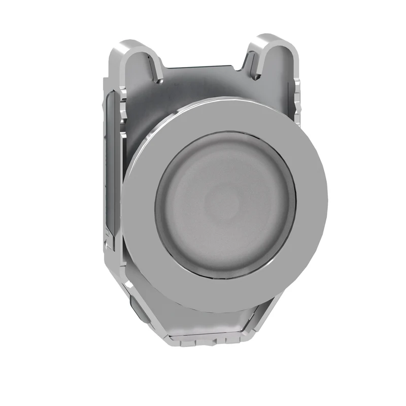 Head For Pilot Light, Harmony XB4, Flush Mounted, White, 30mm, With Plain Lens, Universal LED