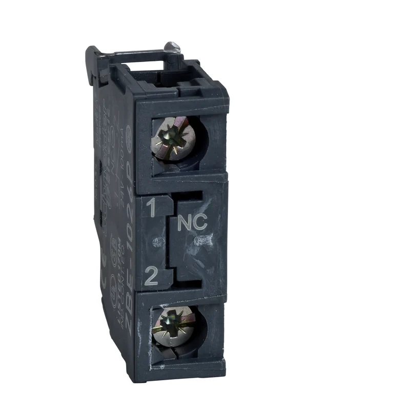 Single Contact Block, Harmony XB4, Silver Alloy, Screw Terminals For Lug, 1NC