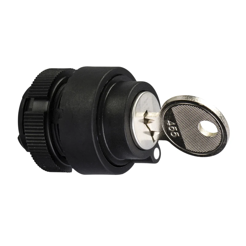 Selector Switch, Harmony XAC, Plastic, Black, 2 Positions, Left Withdrawal Position, Spring Return