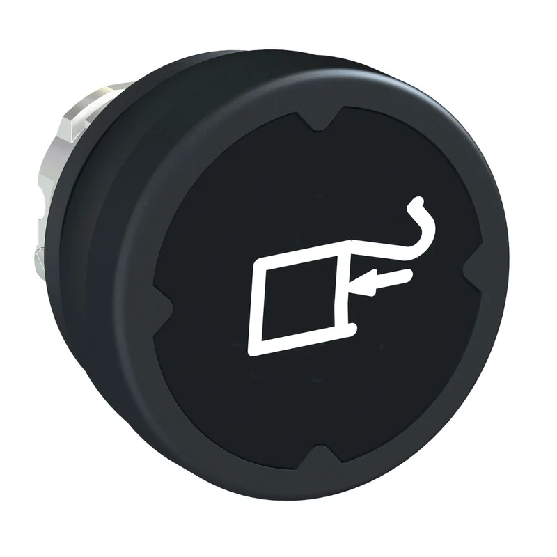 Head For Push Button, Harmony XB4, Push Button Harsh Environment, Black, With Marking Type H040
