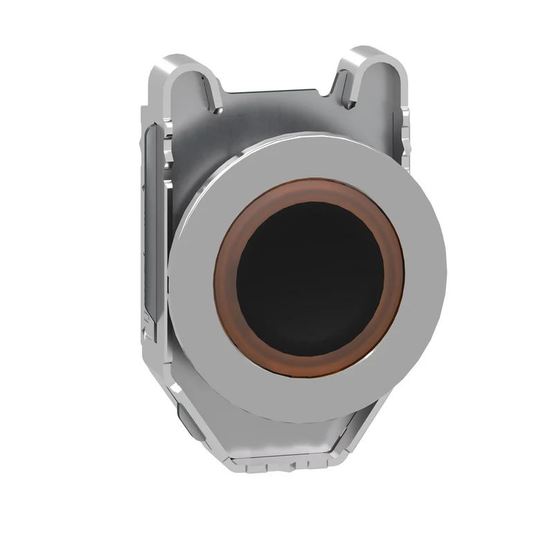 Head For Illuminated Push Button, Harmony XB4, Plastic, Orange Flush, 30mm, Universal LED, Illuminated Ring