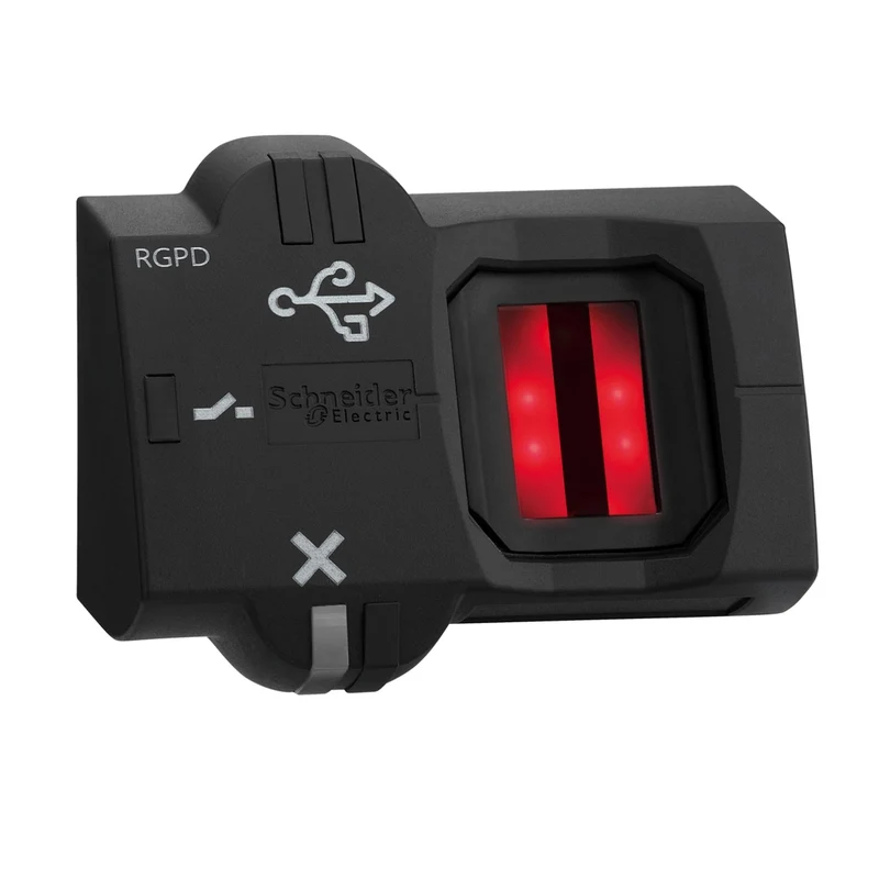 Biometric Switch Monostable RGPD, Harmony XB5S, Plastic, 22mm, Connection By 2m Cable, 24V AC DC