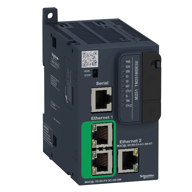DPAC Controller, Modicon M251, 24 V DC, Integrated RAM 64 MB
