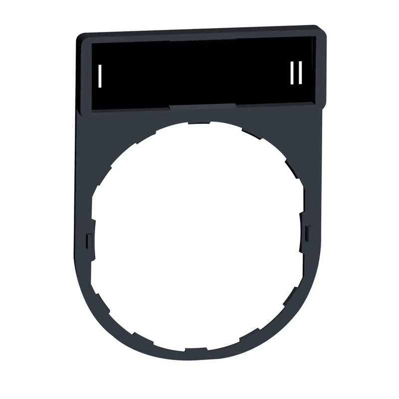 Legend Holder, Harmony XB4, 30 X 40mm, Plastic, 8 X 27mm Legend, White Marked I-II