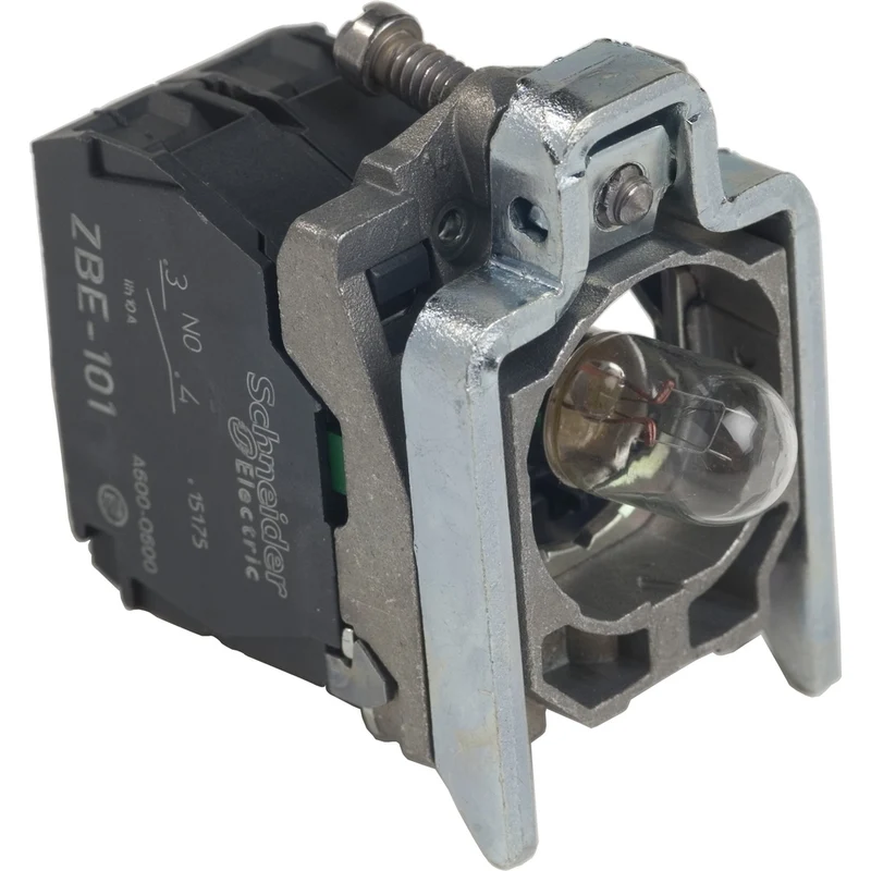 Light Block, Harmony XB4, For Head 22mm, BA9s Bulb, Integral LED, 24V, 1NO