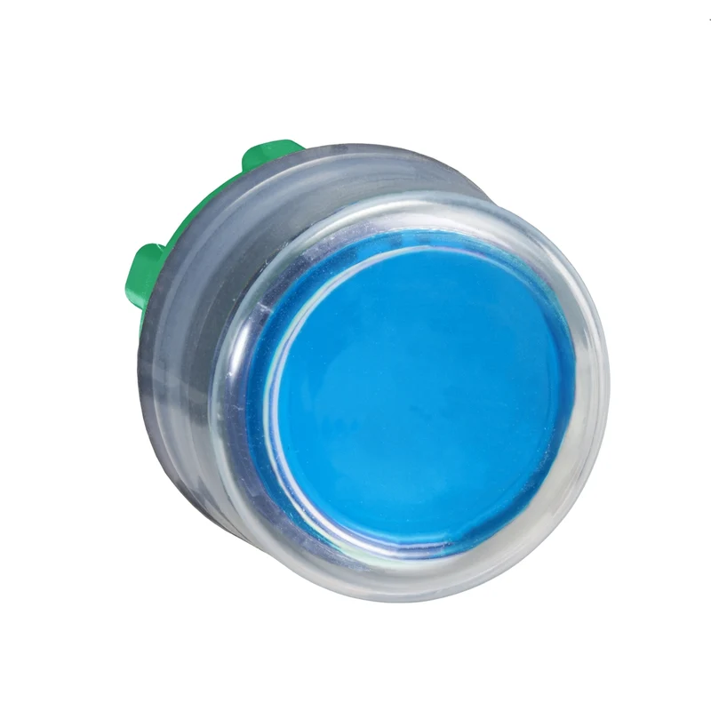 Head For Non Illuminated Push Button, Harmony XB5, Plastic, Projecting, Blue, 22mm, Spring Return, Booted, Unmarked