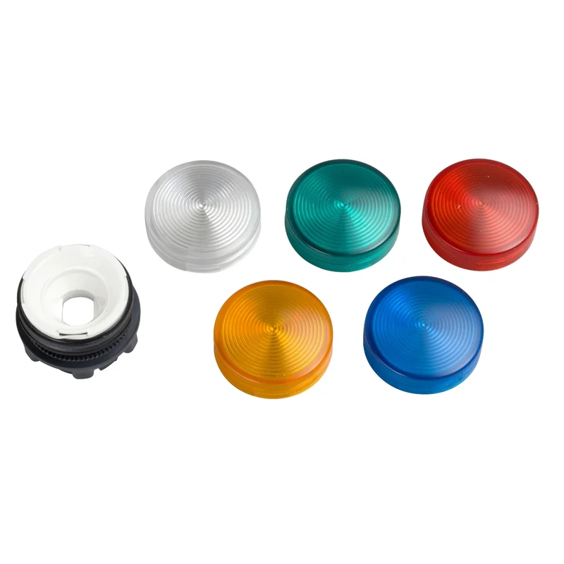 Head For Pilot Light, Harmony XB5, Plastic, 5 Colours Choice, 22mm, Plain Lens, BA9s Base Fitting