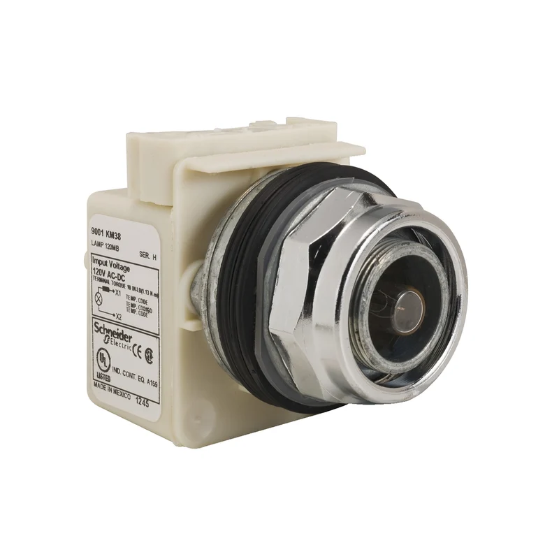 Head For Pilot Light, Harmony 9001K, Metal, Without Cap, 30mm, 120V