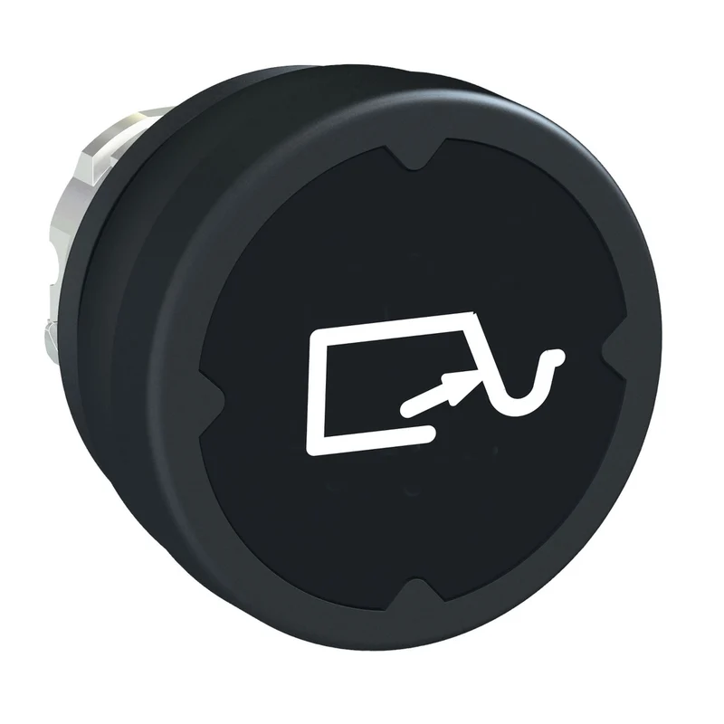 Head For Push Button, Harmony XB4, Push Button Harsh Environment, Black, With Marking Type H014
