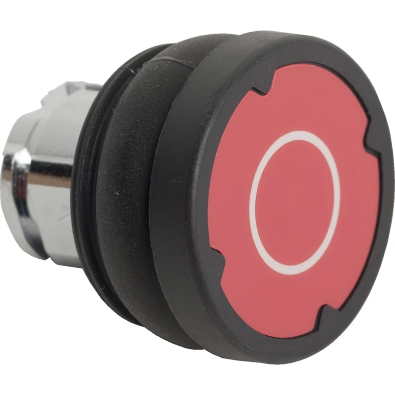 Head For Push Button, Harmony XB4, Push Button Harsh Environment, Red, With White Marking O