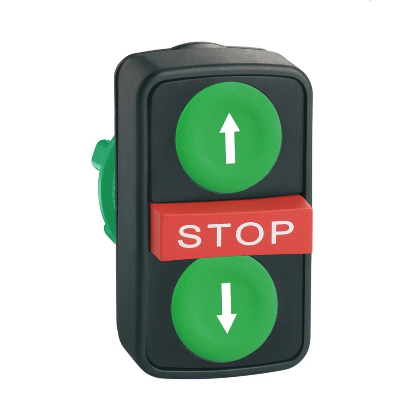 Head For Triple Headed Push Button, Harmony XB5, XB4, Green Flush/Red Projecting/Green Flush Pushbutton 22mm With Marking