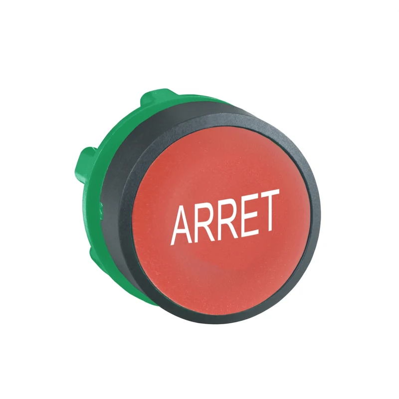 Head For Non Illuminated Push Button, Harmony XB5, Red Flush Pushbutton 22mm Spring Return "ARRET"