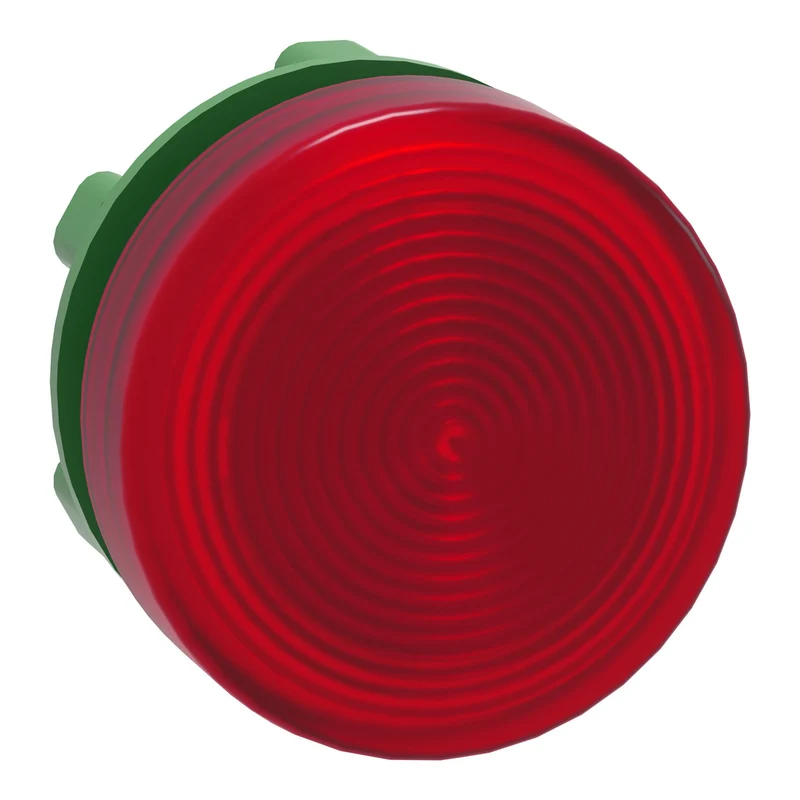 Head For Pilot Light, Harmony XB5, Plastic, Red, 22mm, Plain Lens, BA9s Base Fitting
