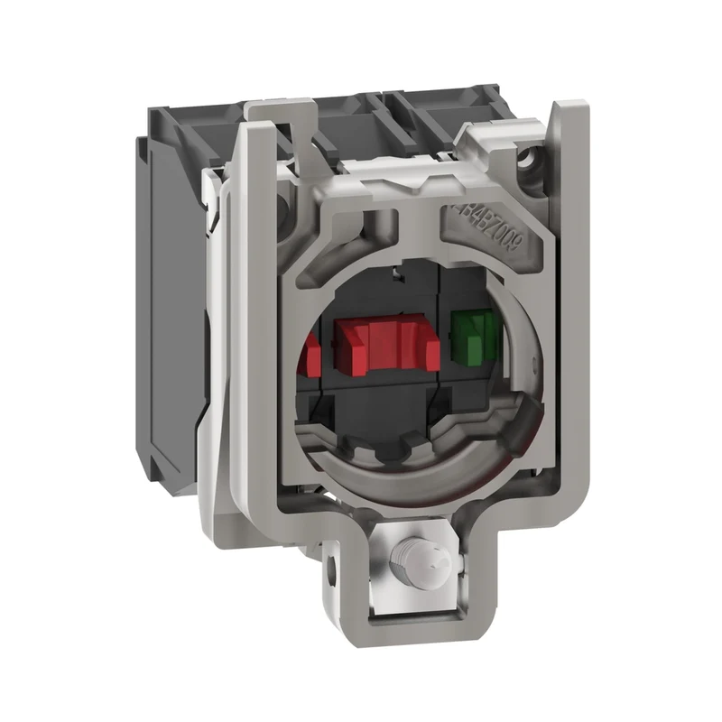 Single Contact Block With Body Fixing Collar, Harmony XB4, Metal, Screw Clamp Terminal, 1NO+2NC