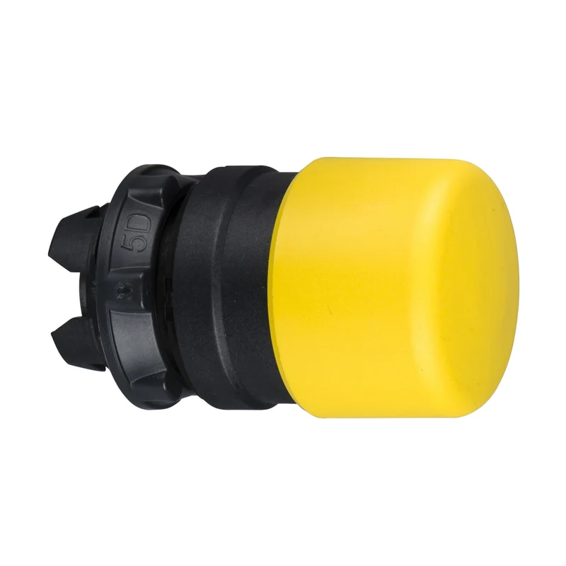 Head For Non Illuminated Push Button, Harmony XB5, Yellow 30mm Mushroom Pushbutton 22mm Spring Return