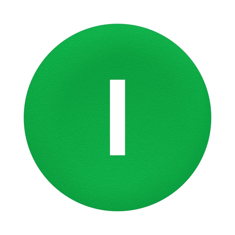 Cap For Multiple-Headed Push Button, Harmony XB4, Wireless, Plastic, Green, 22mm, White Marked I