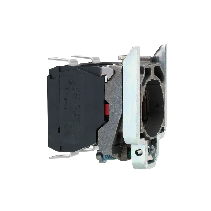 Complete Body Contact Assembly, Harmony XB4, For Push Buttons Or Selector Switches, Single Contact Block With Body Fixing Collar 1NO Faston Connector