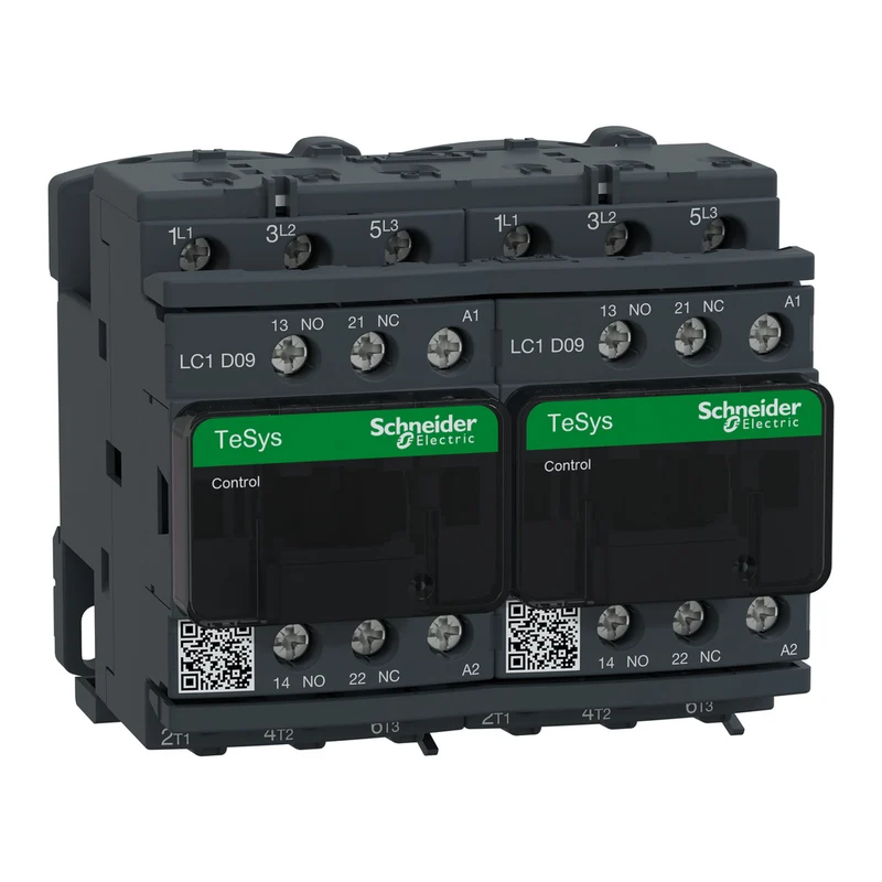 TeSys Deca Reversing Contactor - 3P(3 NO) - AC-3 - <= 440 V 9 A - 240 V AC Coil