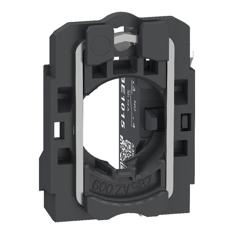 Complete Body Contact Assembly, Harmony XB5, Single Contact, With Fixing Collar, Plastic, 1NO, Compact Push In Terminals
