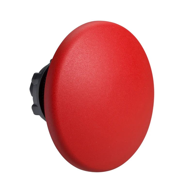 Head For Non Illuminated Push Button, Harmony XB5, Red Mushroom 60mm, 22mm, Spring Return, Unmarked