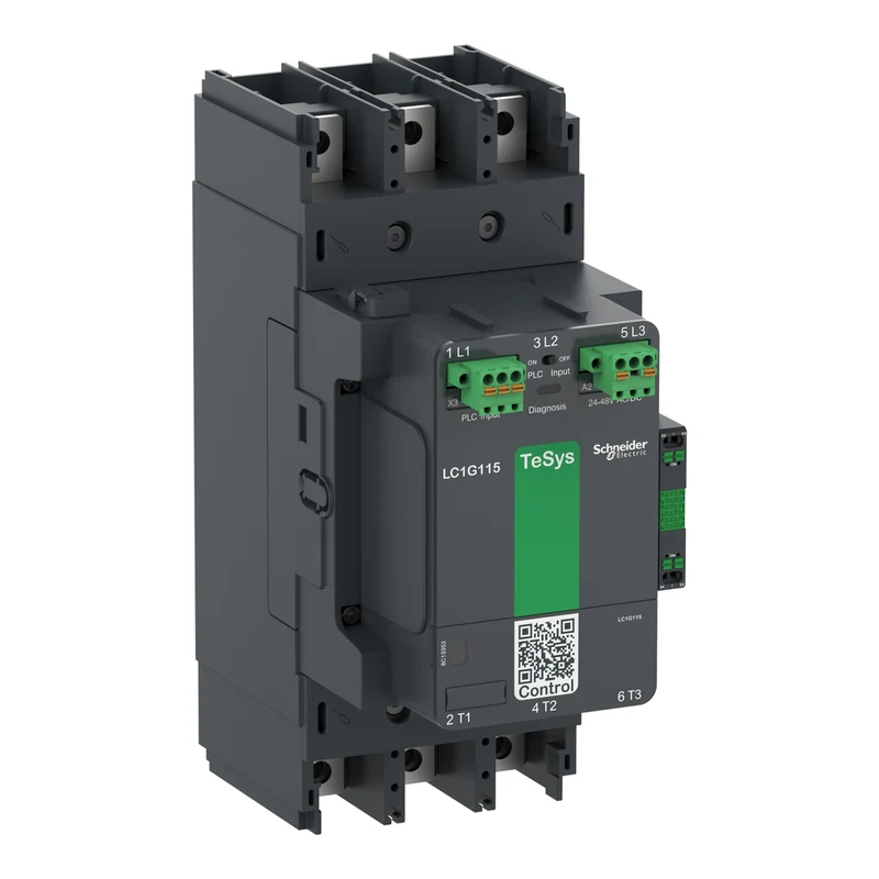 Contactor, High Power, TeSys Giga, Advanced Version, 3 Pole/NO, AC-3 <=440V 150A, 200-500VAC/DC Coil