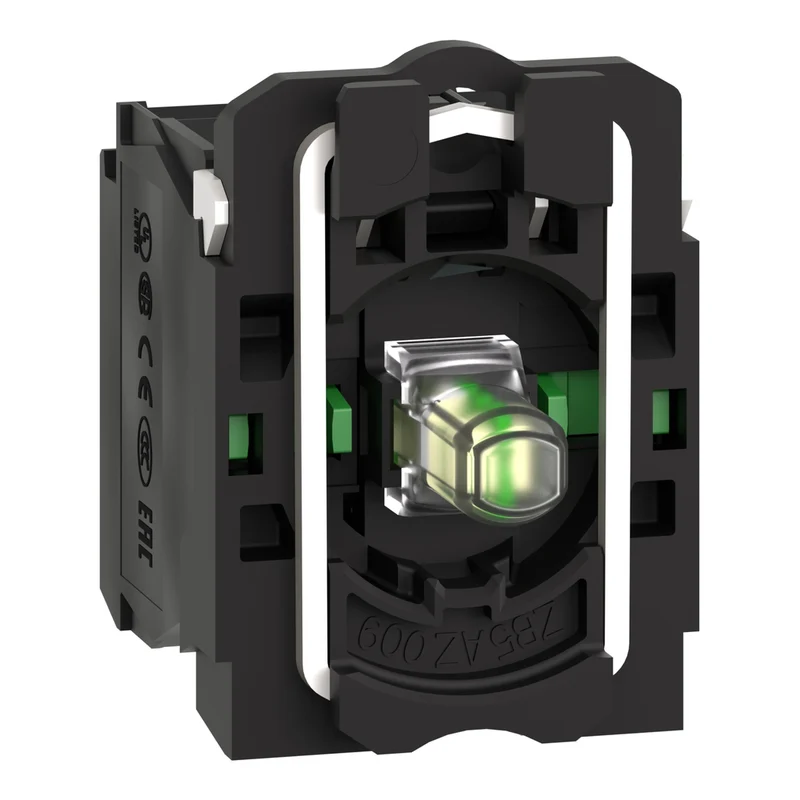 Complete Body/Contact Assembly And Light Block, Harmony XB5, XB4, With Body/Fixing Collar, Universal LED, 230...240V, 2NO