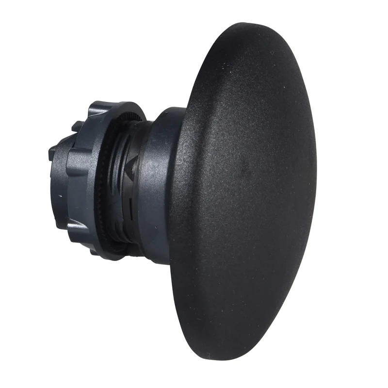 Head For Non Illuminated Push Button, Harmony XB5, Black Mushroom 60mm, 22mm, Spring Return, Unmarked