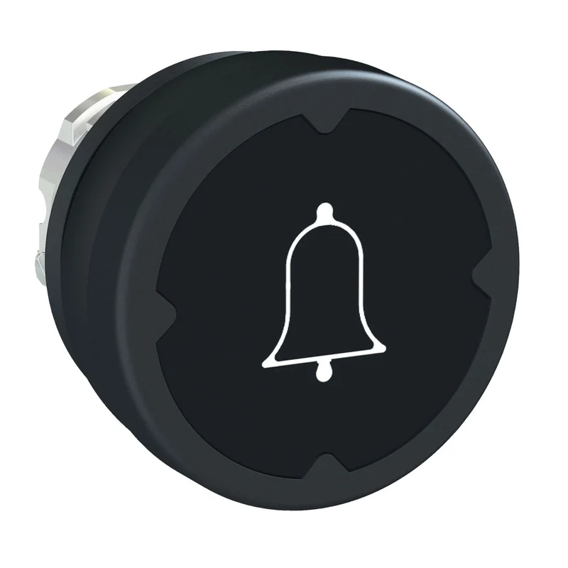 Head For Push Button, Harmony XB4, Push Button Harsh Environment, Black, With Marking Type H001