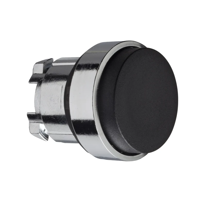 Head For Non Illuminated Push Button, Harmony XB4, Black Projecting Pushbutton, 22mm, Push-Push, Unmarked