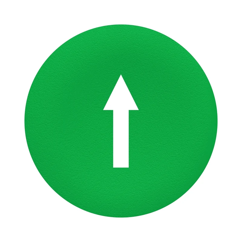 Green Cap Marked Arrow For Rectangular Multiple-Headed Pushbutton 22mm
