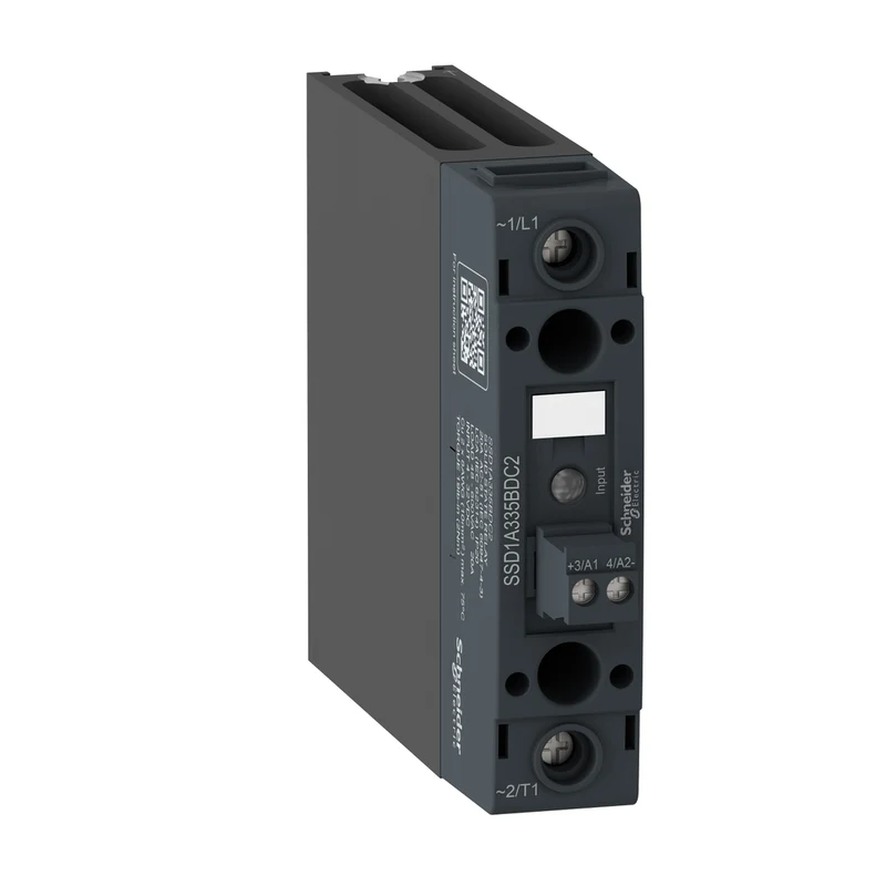 DIN Rail Mount Relay, Harmony Solid State Relays, 35A, ZeroVoltage Switching, Contactor Configuration, Input 4...32V DC, Output 48...600V AC