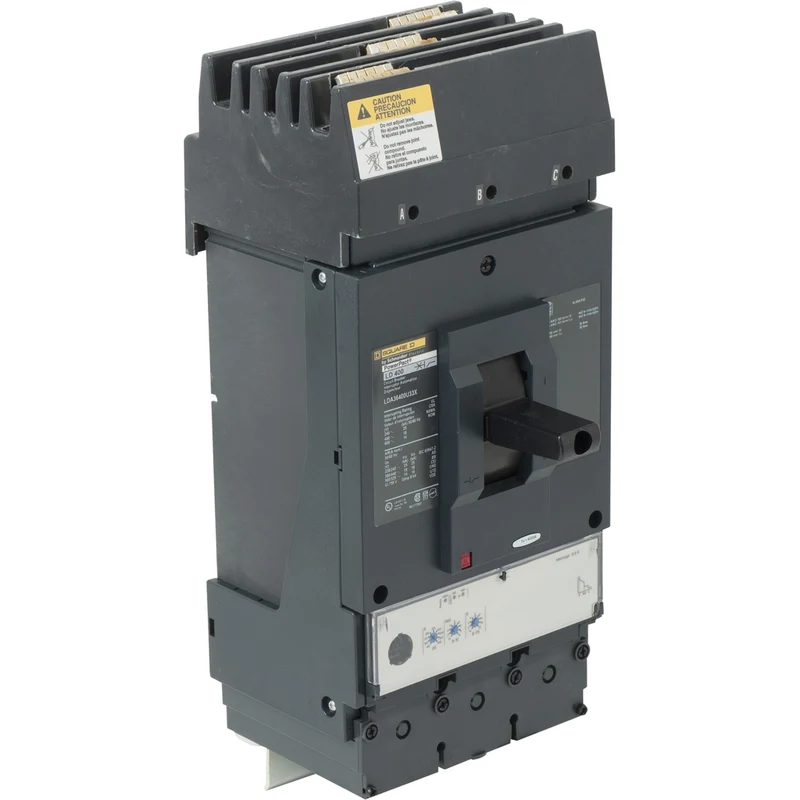Circuit Breaker, PowerPacT L, 400A, 3 Pole, 600VAC, 14kA, I-Line, MicroLogic 3.3S, 80%, ABC