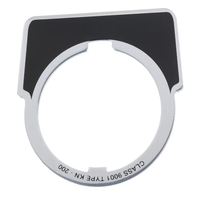 Harmony 9001K, Harmony 9001SK, Legend, 30mm, Plastic, Black With White Letters, 57mm Square, Marking ON