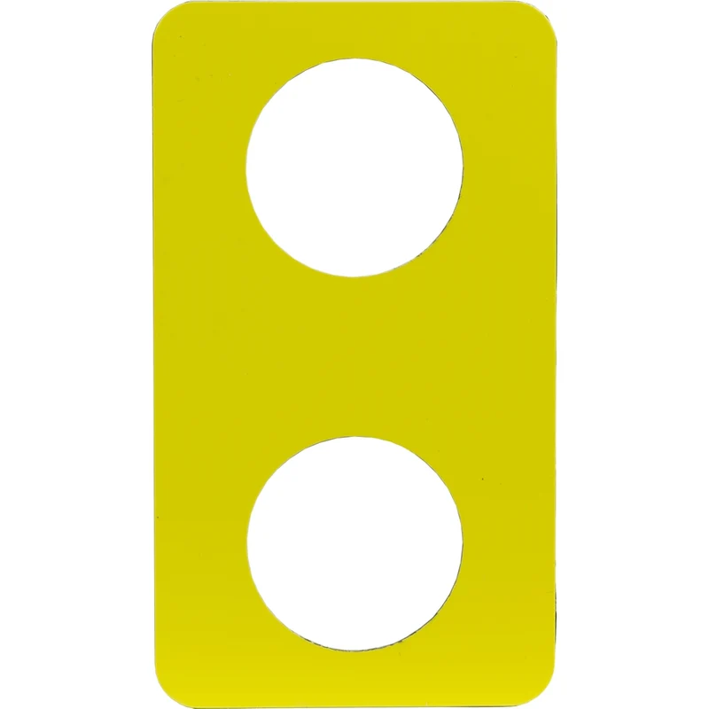 Legend Plate, Harmony 9001SK, 30mm, For Control Station, Yellow, Unmarked