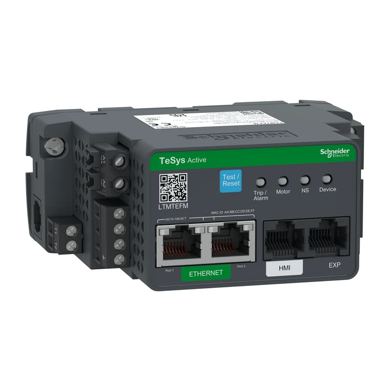 Motor Management main unit, TeSys Tera, EtherNet IP/Modbus TCP, 4 DI and 3 DO, supply 100-240VAC/DC, LTMTEFM